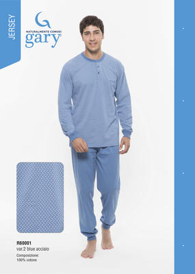 PIGIAMA UOMO ML R60001 Tellini S.r.l. Ingrosso Abbigliamento